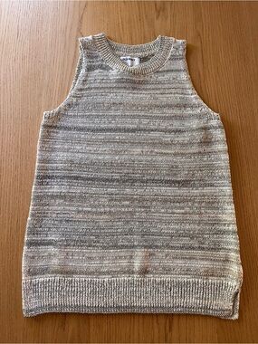 Old Navy Cream Heather Knit Tank Top